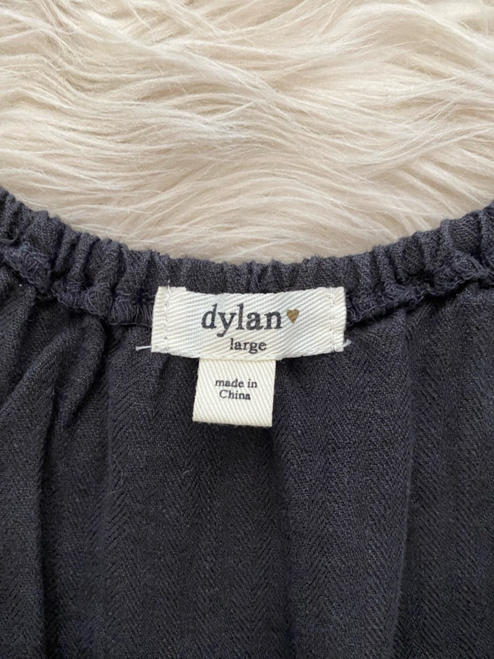 Dylan Black Linen Hazel Midi Dress Sleeveless Handkerchief Hem Minimalist Causal - Picture 9 of 11